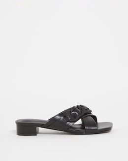 Chain Detail Crossover Mule - Wide Fit (E)