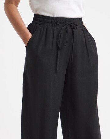 Linen Mix Wide Leg Trousers