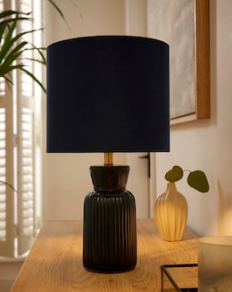 Ribbed Ceramic Table Lamp