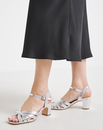 Oak Strappy Block Heel Sandals - Extra Wide Fit (EEE)