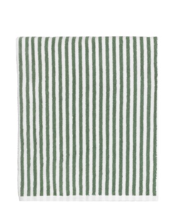 Yard Hebden Stripe Cotton Towel - Forest