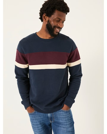 Fatface Brooke Cut & Sew Sweatshirt - Navy