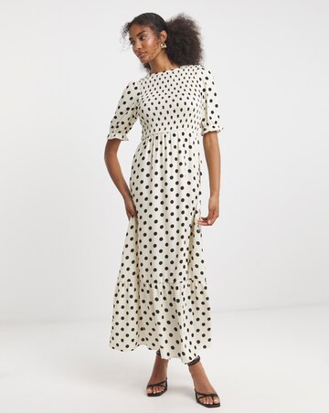 Flounce London Spot Print Maxi Dress