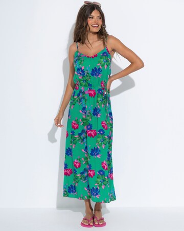 Pour Moi Melanie Sheer Viscose Tie Belt Maxi Beach Dress