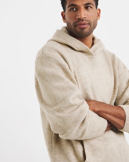 Relaxed Fit Soft Touch Knitted Hoodie