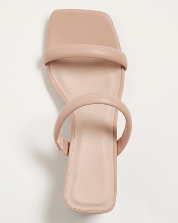 Tortoise Heel Mule Sandal EEE Fit