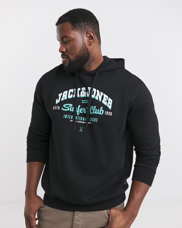 Jack & Jones Logo Hoodie - Black