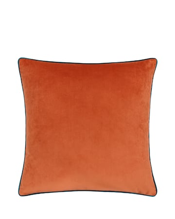 Furn Meridian Large Velvet Cushion Cover - Tiger/Teal