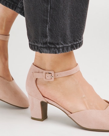 Rosemary Heeled Shoe with Ankle Strap - Extra Wide fit (EEE)
