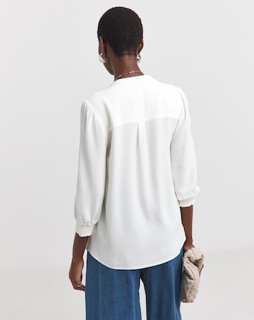 Collarless Blouse