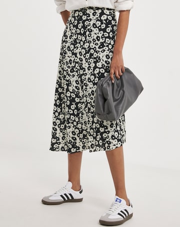 Whistles Daisy Print Edita Midi Skirt