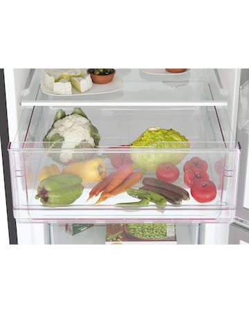 Candy CCT3L517EBK-1 55 x 175cm Low Frost Fridge Freezer - Black