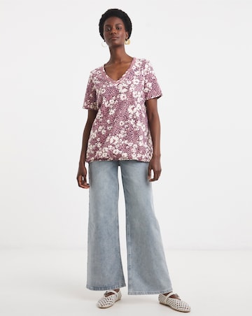 Bubble Hem Short Sleeve Top