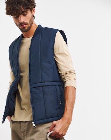 Navy Padded Gilet