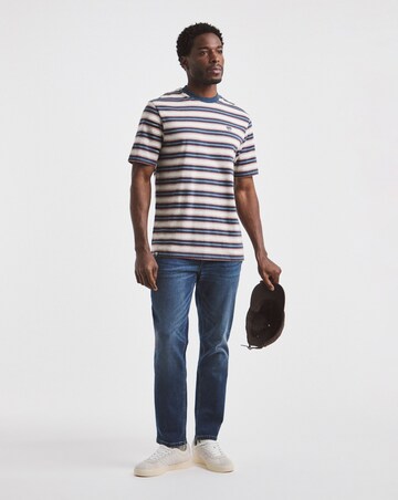 Union Relaxed Fit Marl Yarn Dye Stripe T-Shirt Long