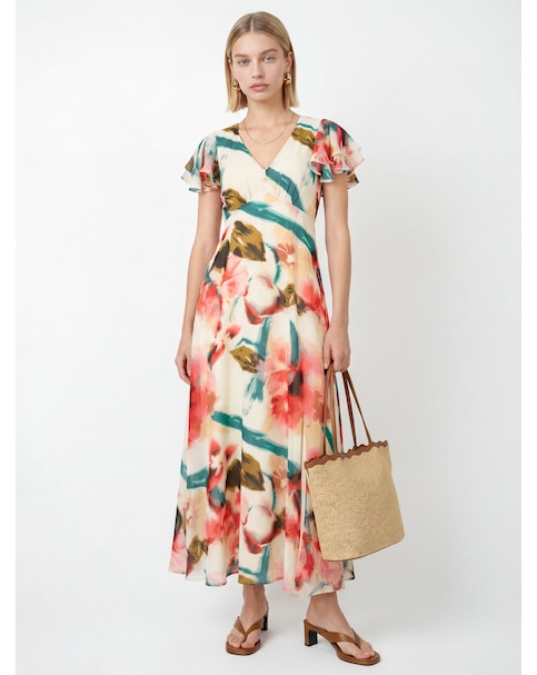 Lovedrobe Floral Print Midaxi Dress