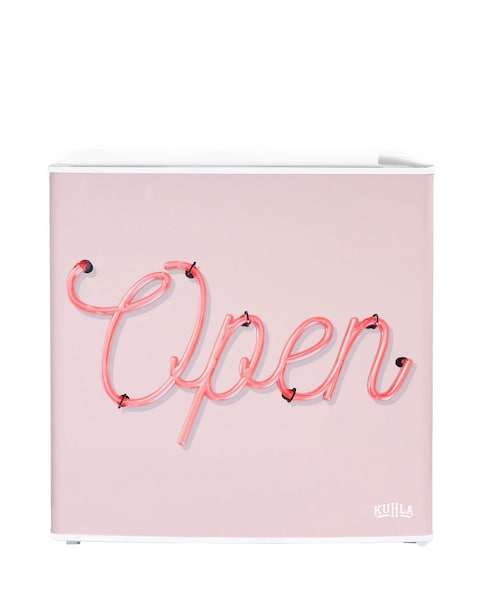 Kuhla KTTF0E6W-1025 Pink Design Table Top Mini Fridge