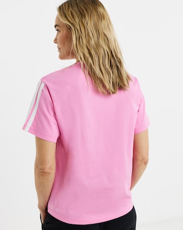 adidas 3 Stripe T-Shirt