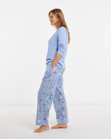 Pretty Secrets Henley Top Pointelle Pyjama Set