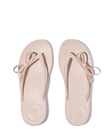 FitFlop Rose Iqushion Glitz-Bow Flip-Flops - Standard Fit (D)