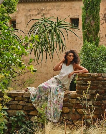Fatface Jayla Tropical Maxi Skirt