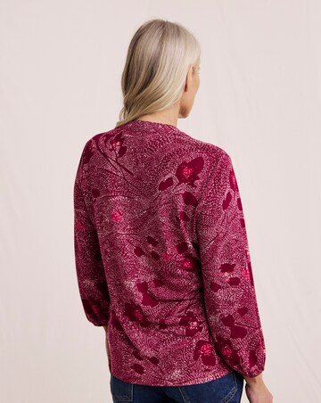 Julipa Pintuck Printed Top