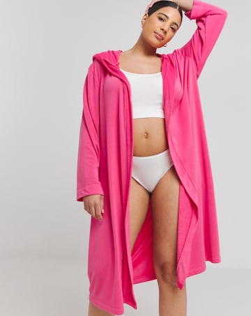 Soft Terry Towelling Hooded Dressing Gown