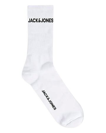 Jack & Jones Tennis Sock 5 Pack - White