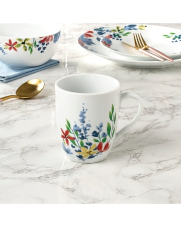 Waterside Watercolour Floral 16 Piece Dinner Set