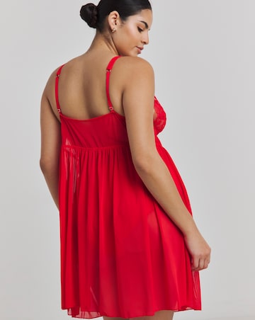 Ann Summers Diamond Heart Chemise Red