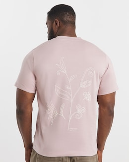 Jack &amp; Jones Premium  Kyle Back Graphic T-Shirt - Pink