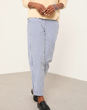 FatFace Gingham Taper Trouser