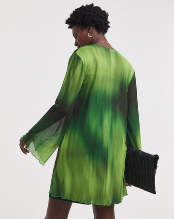 Printed Mesh Cover Up