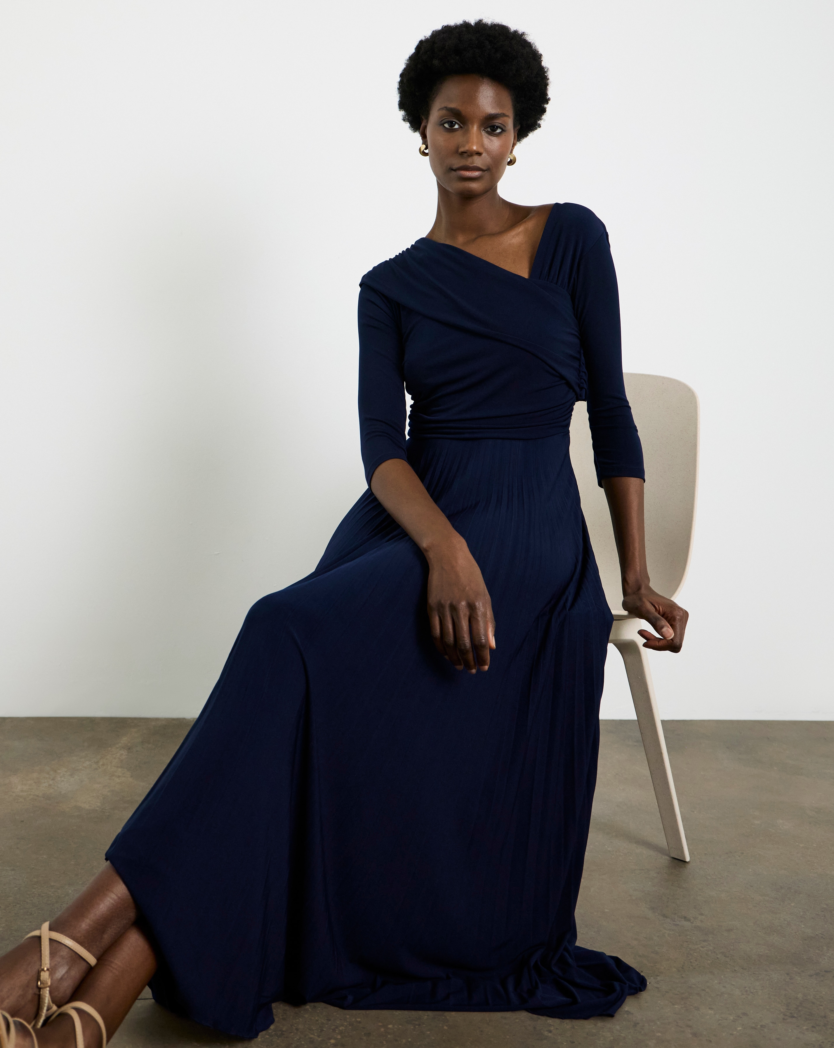 Asymmetrical Pleated Dresses | Ambrose Wilson