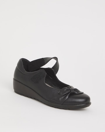 Cushion Walk Bow Mary Jane Shoes Extra Wide EEE Fit