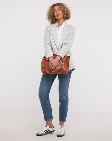 Easy Double Breasted Boucle Blazer