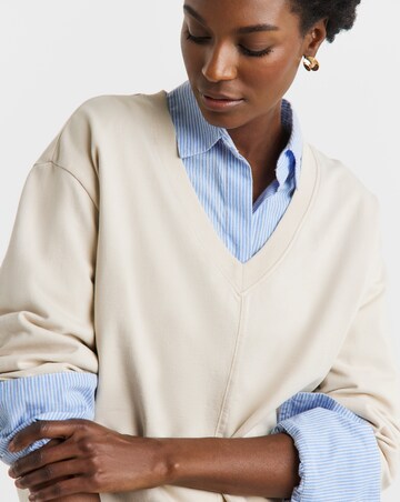 Drop Shoulder Longline Sweatshirt