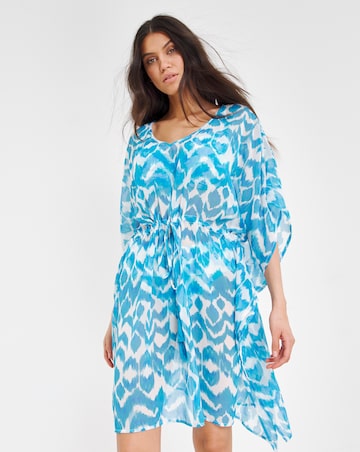 Ikat Print Beach Kaftan