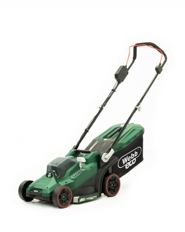 Webb Eco 20v 33cm Lawnmower & 25cm Line Trimmer (1 x 4.0ah Lith-Ion Battery)