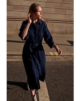 Anthology Indigo Shirt Denim Dress with Tencel&trade; Lyocell