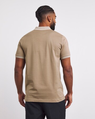 Folio Smart Supima Polo Long Length-Stone