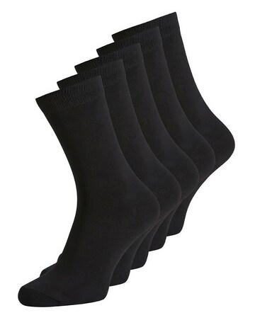 Jack & Jones Jens Logo Socks 5 Pack - Black