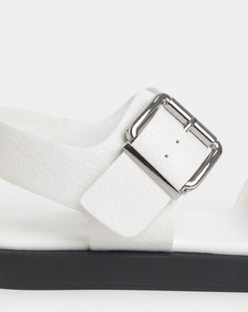 Heidi Two Part Buckle Comfort Sandals - Wide Fit (E)