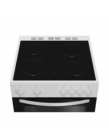 Indesit IDE6VMW 60cm Electric Double Cooker with Ceramic Hob - White Install