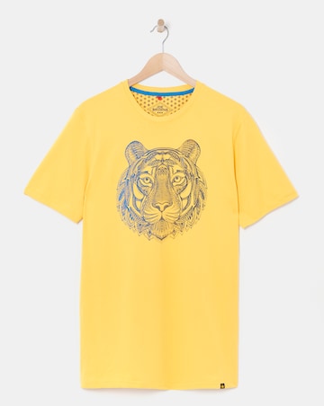 Joe Browns Tiger Print T-Shirt Long Length