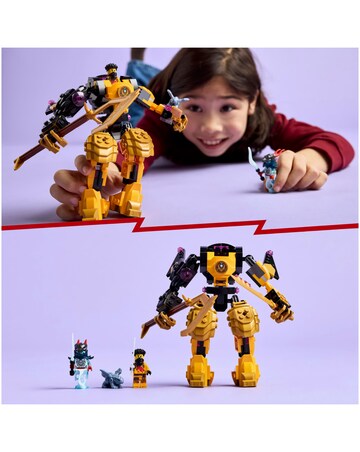 LEGO NINJAGO Arin's Spinjitzu Battle Mech Toy Set with 2 Minifigures 71839