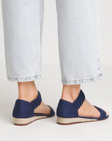 Candace Twin Strap Espadrille Sandals - Extra Wide Fit (EEE)
