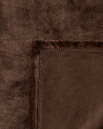 Plush Fleece Throw - Chocolate