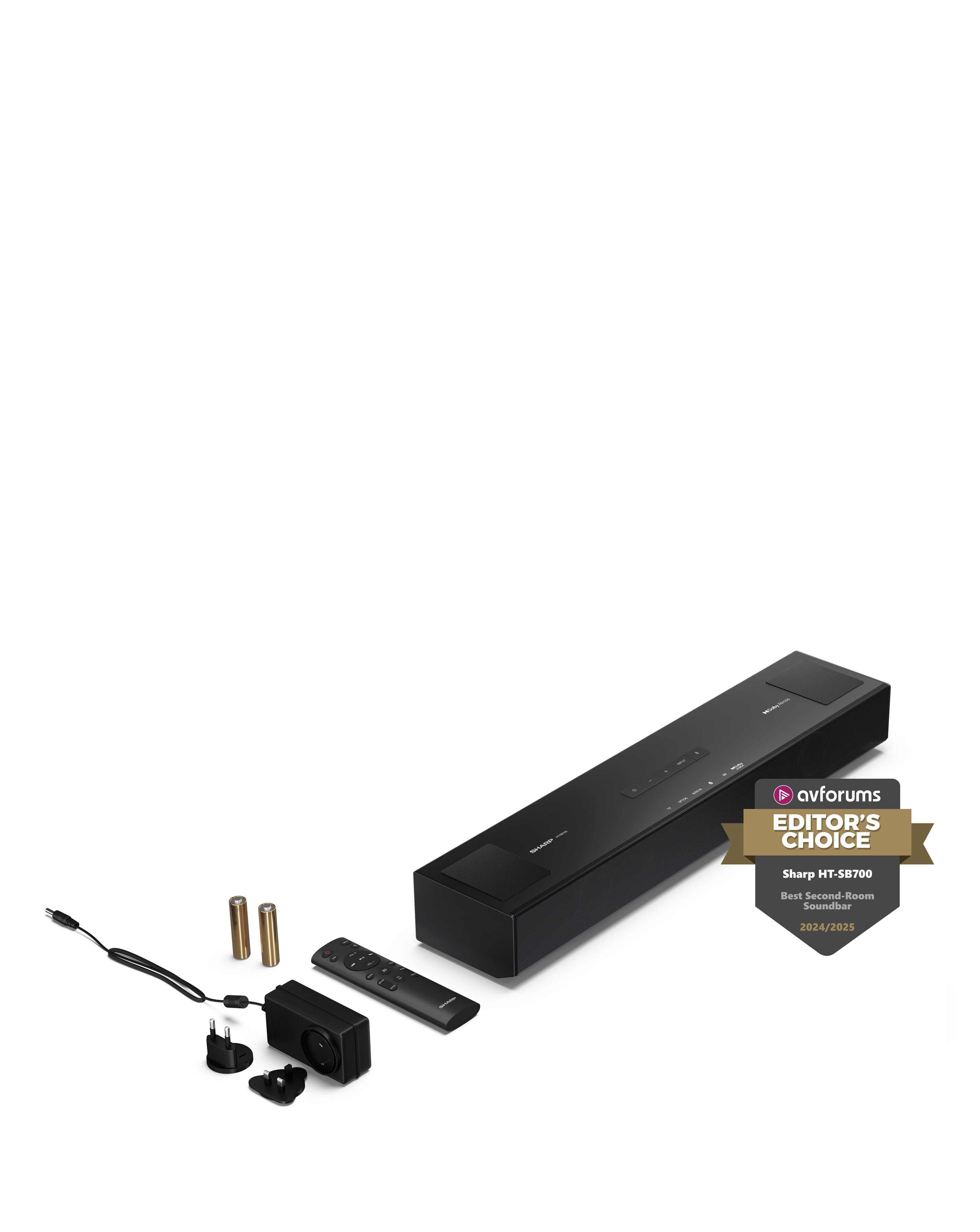 Sharp HT-SB700 2.0.2 140W Compact Dolby Atmos Soundbar System