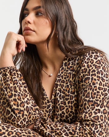 Simply Be Leopard Print Supersoft Midi Dress